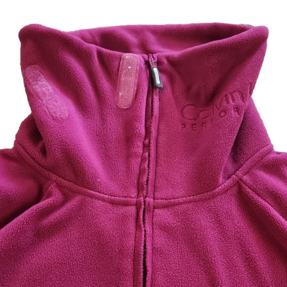 CALVIN Klein Performance Fuchsia Quick Dry Zip-Up Jacket - Picture 2 of 9